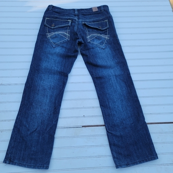 EMCEE Premium Denim Mens Blue Distressed Jeans Size 34 x 32 - Picture 5 of 9